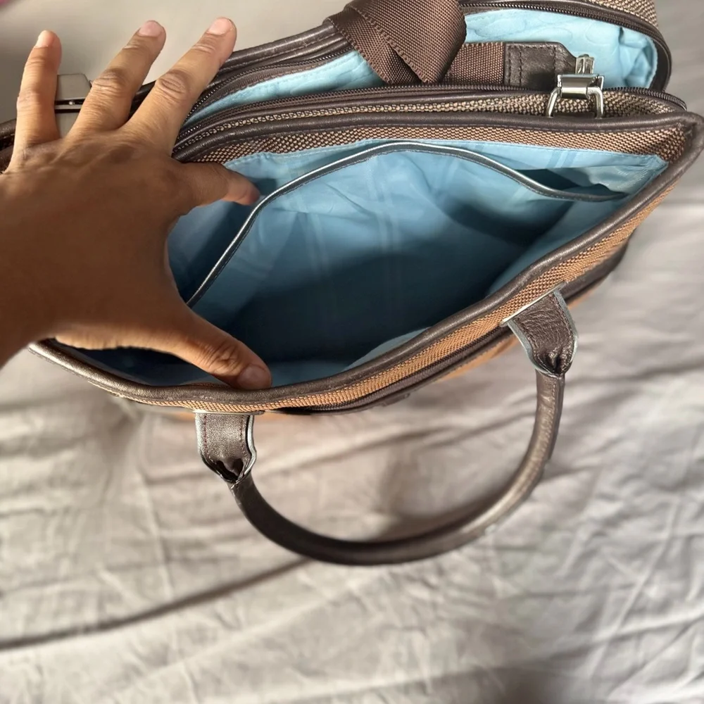 Tumi Brown and Black Men's Briefcase